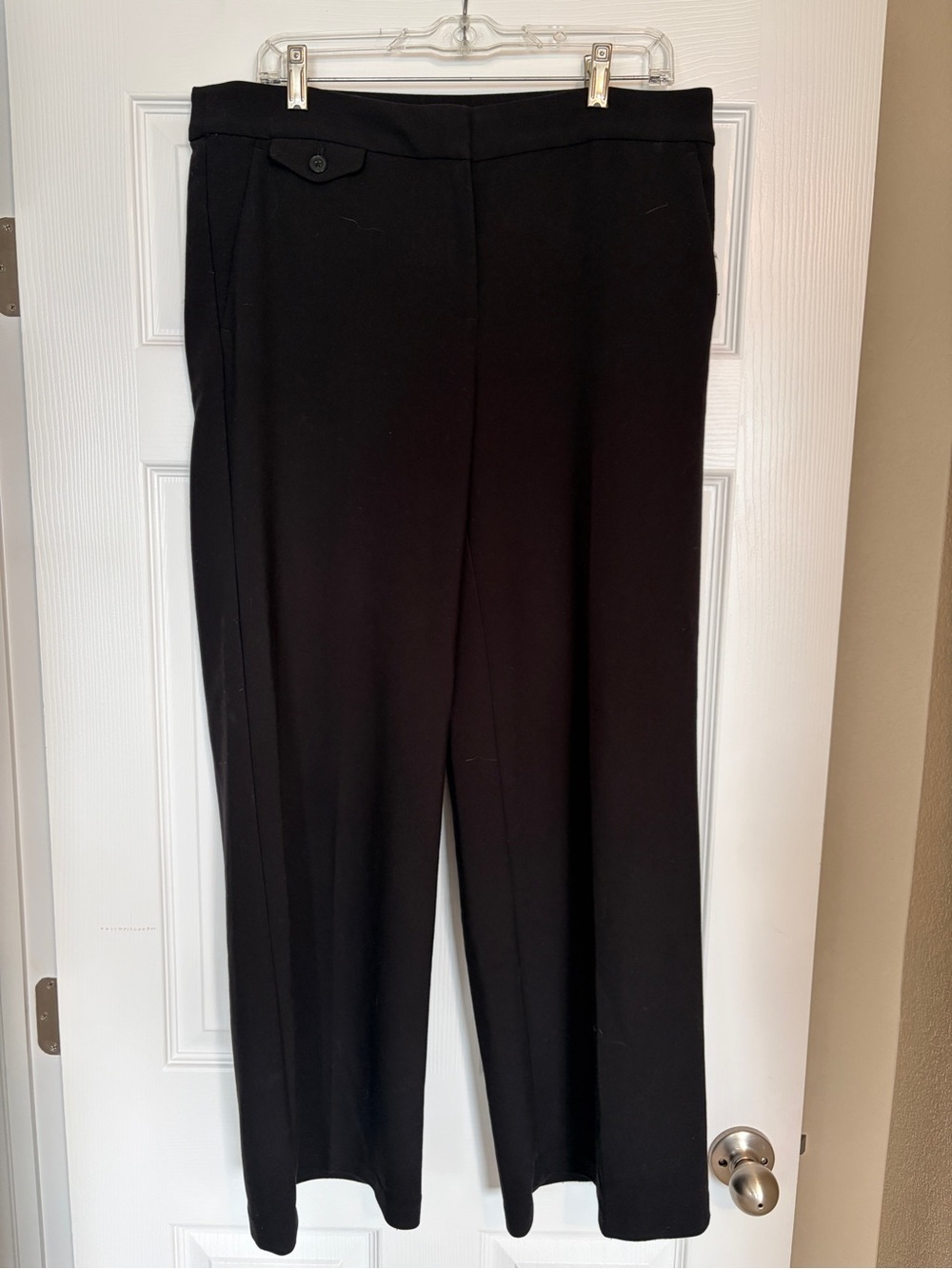 Loft Wide Leg Flat Front Dress Pants Size 10 Career Tailored Business Casual I8